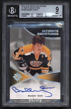 Bobby Orr 2015-16 Upper Deck Ultimate Autograph NHL Boston Bruins BGS 9 Auto 10