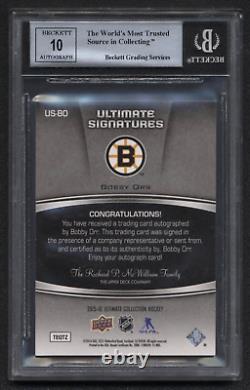 Bobby Orr 2015-16 Upper Deck Ultimate Autograph NHL Boston Bruins BGS 9 Auto 10