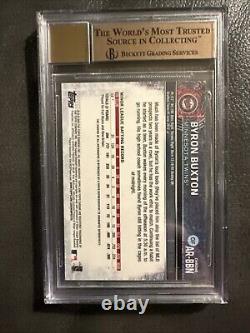 Byron Buxton 2015 Topps Chrome RC Green Refractor Gold Ink Auto 67/99 BGS 9.5