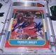 Charles Oakley 1986-87 Fleer #81 Game Used Patch Auto Bgs 10 Autographed