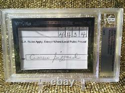 Charlie Sifford PGA Golf Leaf Cut Signature Score Card BGS Autograph Auto