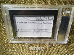 Charlie Sifford PGA Golf Leaf Cut Signature Score Card BGS Autograph Auto