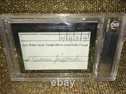Charlie Sifford PGA Golf Leaf Cut Signature Score Card BGS Autograph Auto