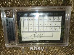 Charlie Sifford PGA Golf Leaf Cut Signature Score Card BGS Autograph Auto