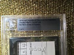 Charlie Sifford PGA Golf Leaf Cut Signature Score Card BGS Autograph Auto