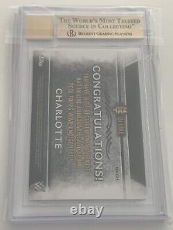 Charlotte Flair 2015 Topps WWE Undisputed NXT Rookie Autograph BGS 9.5 Auto 10