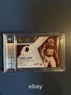 Chase Young ROOKIE 2020 Panini XR Auto Luminous Endorsements Signed /99 BGS 9