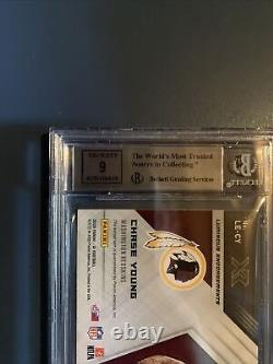 Chase Young ROOKIE 2020 Panini XR Auto Luminous Endorsements Signed /99 BGS 9