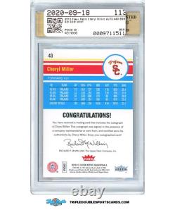 Cheryl Miller 2012-13 Fleer Retro Autograph USC TROJANS #43 BGS 9.5 Auto 10