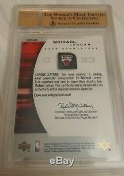 Chicago Sportsfest Michael Jordan Upper Deck Bulls Autograph 4/5 Bgs 9.5 Auto 10