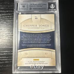 Chipper Jones Auto /15 BGS MINT 9 2014 Panini Immaculate HOF Braves Pop 1