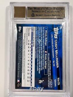 Cody Bellinger 2017 Topps Chrome On Card Auto Autograph Rc Bgs 9.5 10