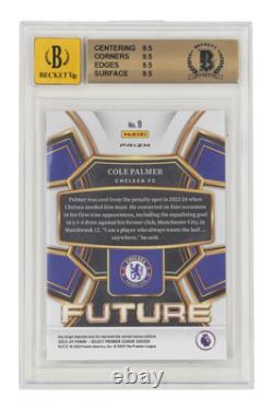 Cole Palmer Signed 2023-24 Panini Select EPL Blue Pulsar BGS 9.5 AUTO 10