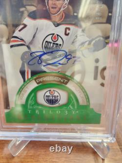 Connor McDavid Auto 2022-23 Upper Deck Trilogy Generations TG13B Green 10/10 BGS