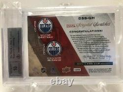 Connor Mcdavid & Wayne Gretzky 2015-16 The Cup Scripted Swatches Dual Auto Bgs