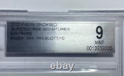 Dak Prescott BGS 9, 10 Auto Sapphire Superscribe Signatures /10 #SS-DP