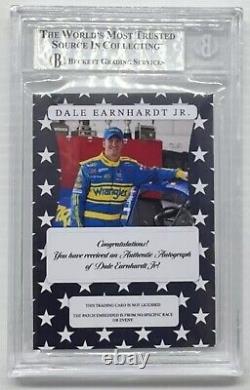 Dale Earnhardt Jr. Custom Card Auto Autograph BGS Authentic 23 Wrangler Daytona