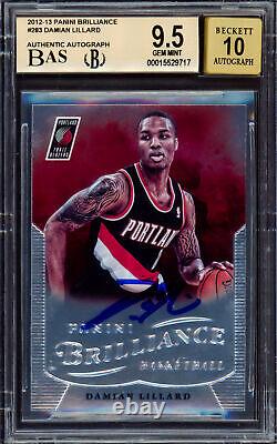 Damian Lillard Autographed 2012-13 Brilliance Rc Bgs 9.5 Gem 10 Auto Beckett