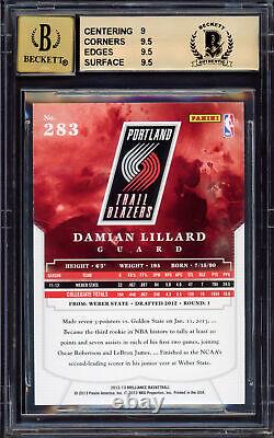 Damian Lillard Autographed 2012-13 Brilliance Rc Bgs 9.5 Gem 10 Auto Beckett