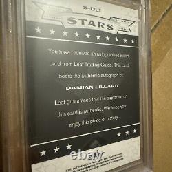 Damian Lillard Rookie Autograph RC BGS 10 Auto Card Beckett 9 Mint 2012 Leaf NBA