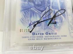 David Ortiz 2015 Topps Dynasty Autographed Patches 01/10 Patch Auto BGS 9.5 HOF
