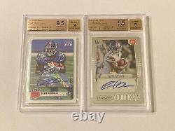 David Wilson Bgs Psa Graded Autograph Auto Rc Lot Virginia Tech New York Giants