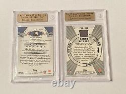 David Wilson Bgs Psa Graded Autograph Auto Rc Lot Virginia Tech New York Giants