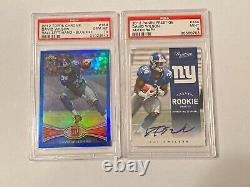 David Wilson Bgs Psa Graded Autograph Auto Rc Lot Virginia Tech New York Giants