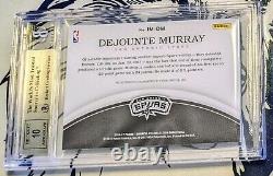 Dejounte Murray RC Panini Immaculate Moments Autograph Acetate /50 BGS 9 AUTO 10