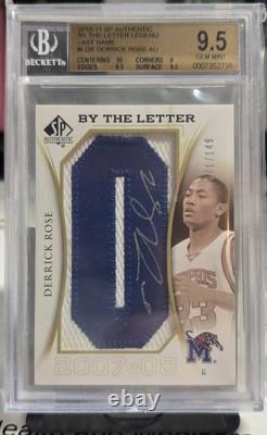 Derrick Rose 2010 UD SP Authentic By The Letter O Autograph Auto /149 BGS 9.5