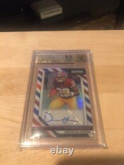 Derrius Guide 2018 Panini Prizm BGS 9.5/10 Auto RC SSP 1/1 Autograph