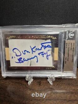 Don Knotts 2011 Leaf Autograph Card Barney Fife Inscription BGS Beckett Auto