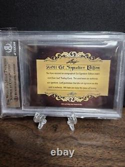 Don Knotts 2011 Leaf Autograph Card Barney Fife Inscription BGS Beckett Auto