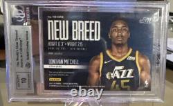 Donovan Mitchell 2017-18 Panini Status New Breed Auto Beckett 9 BGS Autograph