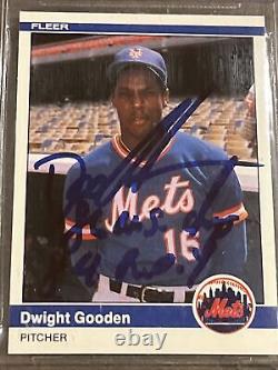 Dwight Doc Gooden? 1984 Fleer Update Doc BGS BAS Signed Rookie RC 10 Auto