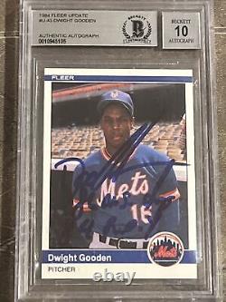 Dwight Doc Gooden? 1984 Fleer Update Doc BGS BAS Signed Rookie RC 10 Auto