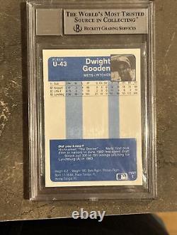 Dwight Doc Gooden? 1984 Fleer Update Doc BGS BAS Signed Rookie RC 10 Auto