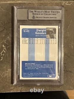Dwight Doc Gooden? 1984 Fleer Update Doc BGS BAS Signed Rookie RC 10 Auto