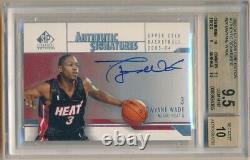 Dwyane Wade 2003/04 Sp Signature Rookie Autograph Rc Auto Bgs 9.5 Gem Mint 10