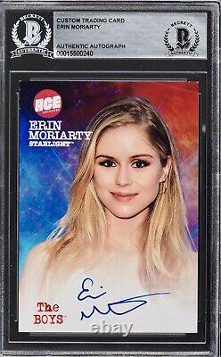 ERIN MORIARTY AUTOGRAPH BECKETT BGS Signed STARLIGHT THE BOYS Auto JSA Sticker