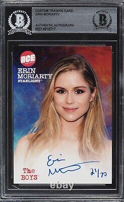 ERIN MORIARTY AUTOGRAPH JSA BECKETT BGS Signed STARLIGHT THE BOYS /70 Auto Card