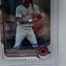 Elly De La Cruz Bgs Authentic Autograph 2022 Bowman Chrome Prospect Auto 1st