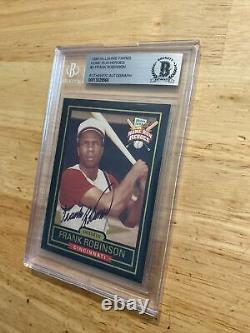 Frank Robinson BGS AUTOGRAPH 1999 Hillshire Farms Authentic Auto Collector Card