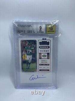 Garrett Wilson rookie contenders auto BGS 9 auto 10