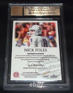 Gem Mint BGS 9.5 10 Autograph Rc Nick Foles Auto 2012 Fleer #97NF Rookie Signed