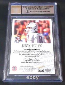 Gem Mint BGS 9.5 10 Autograph Rc Nick Foles Auto 2012 Fleer #97NF Rookie Signed