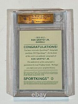 Griffey Jr 2015 Leaf Sportskings Autographed BGS 9.5 10 Auto #SKSKGJ