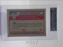 Hulk Hogan 1985 Topps Wwe Autograph Sticker Reprint Auto Bgs