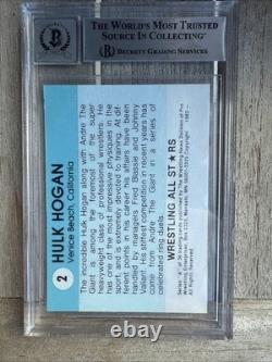 Hulk Hogan Autograph 1982 Wrestling All Stars Reprint Rookie Card BGS Auto 10