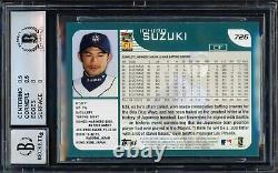 Ichiro Suzuki Autographed 2001 Topps Rc Bgs 8 Gem 10 Auto Beckett 216437